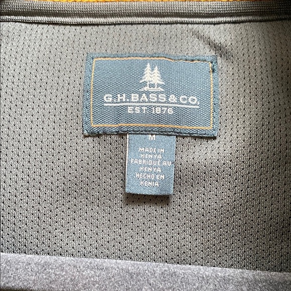 G.H. Bass & Co. Hunter Green Fleece Pullover, size M - Picture 3 of 3